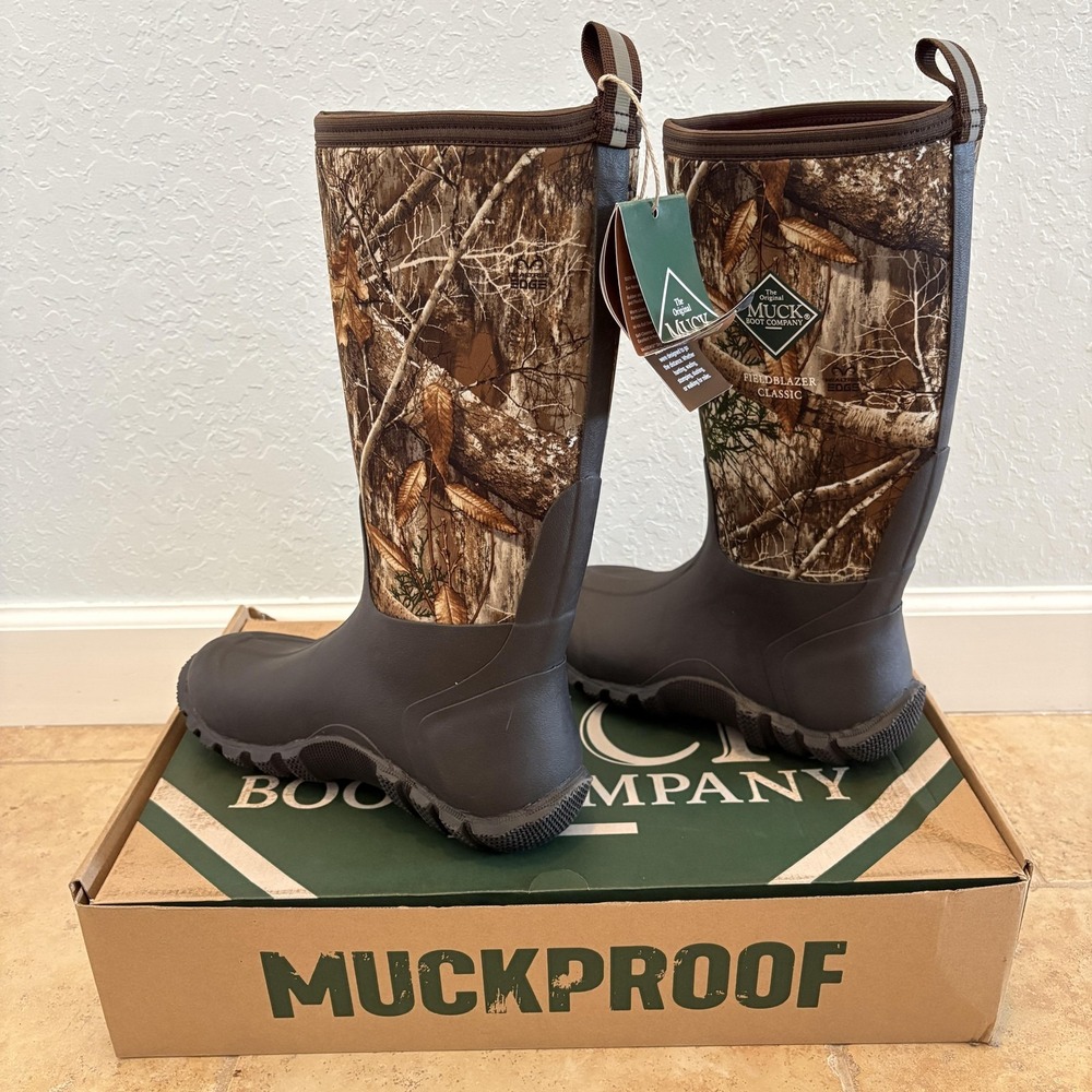 Muck Boot Company Boots Mens Size 7 Fieldblazer Classic Fleece Hunting Camo NEW